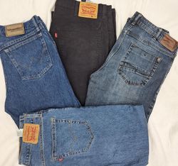 ZH0415 Lee / Levi's / Wrangler Jean en denim - 20 ..