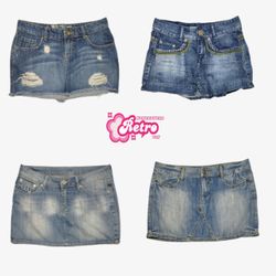 Y2K Bestseller Denim Mini Röcke (Juli-01)