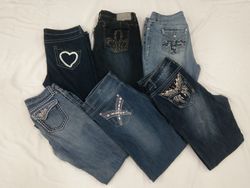 IQ0285 Jeans époque Britney Y2K