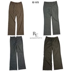 Pantalons de bureau évasés Y2K (RE-1478)