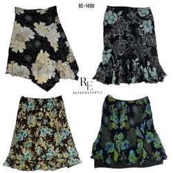Y2K Soft Girl Floral Summer Skirts (RE-1490)