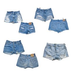 Levis denim mini shorts