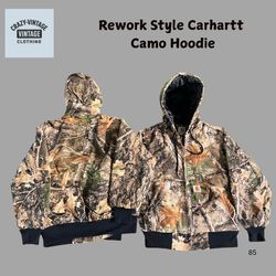 Rework Style Carhartt Camo Hoodie
