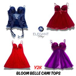 Y2k Bloom Belle Cami Tops - EV0617