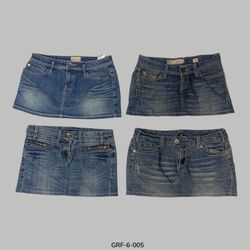Low Rise Vibes | Y2K Micro Mini Denim Skirts (GRF-..