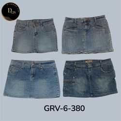 Vintage Denim Mini Skirt – Y2K Classic Essential (..