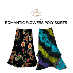 Jupes en poly avec des fleurs romantiques