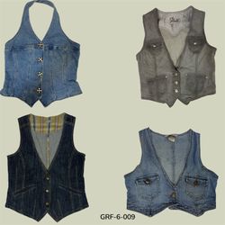 Vintage Y2K Taillierte Denim-Weste | Ikonischer It..