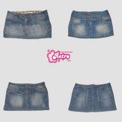 Jupes en denim mini Y2k Paris Hilton (juillet 03)