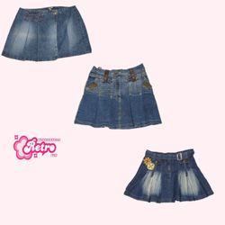 Jupes mini en denim Y2k It Cyber Girl (juillet-06)