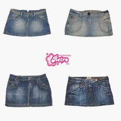 Jupes en denim mini de l'ère Britney Y2K (juillet ..