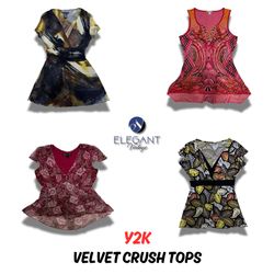 Tops en velours Y2k Crush - EV0043