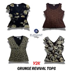 Tops de revival grunge Y2K - EV0053
