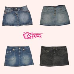 Y2K Club Kid Ära Denim Minirocke (Juli-11)