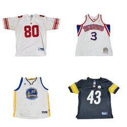 NFL NHL NBA branded jersyes