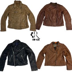 Y2K Cyber Girl Leather Jackets (RW-435)