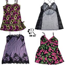 Y2K Pretty Girl Silk Slips (RW-431)