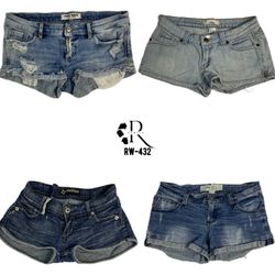 Y2k Retro style Denim micro mini short(Rw-432)