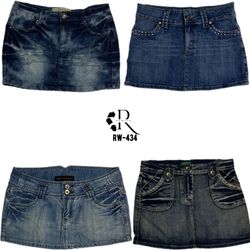 Y2K Britney Era Denim Mini Skirt (RW-434)