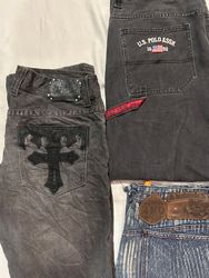 Men hiphop baggy jeans