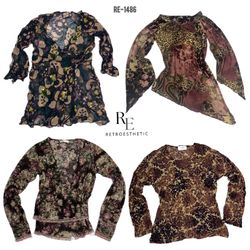 Y2K Dark Tune Full Sleeve Mesh Tops (RE-1486)