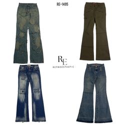 Jean en denim unique de l'ère Britney Y2K (RE-1495..