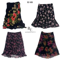 Jupes en poly floral grunge romantique Y2K (RE-149..