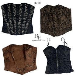 Corsets gothiques uniques Y2K (RE-1497)