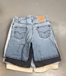 Shorts en papier tag Mix code Levis