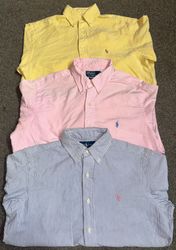 Camisas de algodão Polo Ralph Lauren para homens