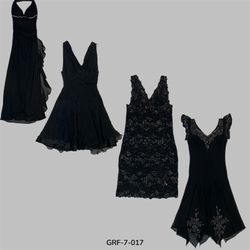 Blackout Babe | Vintage Y2K Poly Kleid f..