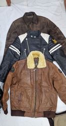 Mens vintage bike leather jackets