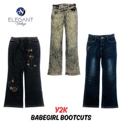 Y2k BabeGirl Bootcuts - EV0638