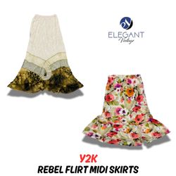 Y2k Rebel Flirt Midi Röcke - EV0641