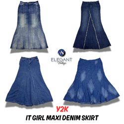 Gonna Maxy Denim Y2k It Girl - EV0068
