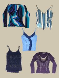" Sky-Topia" x Y2K Tops S-1177