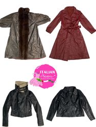 Y2k unique leather coats