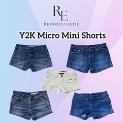 Y2K Mikro Mini Shorts
