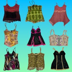 Y2K Representative Mix Cami Tops (Mesh & Jersey ) ..