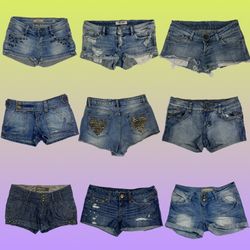 Y2K Representative Denim Mini and Micro Mini Short..