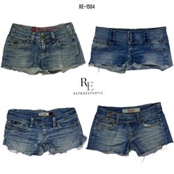 Y2K Britney Era Micro Mini Shorts (RE-1504)