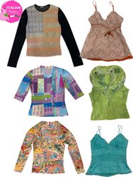Y2k Futuristic vibe mixed tops