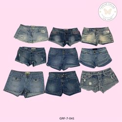 Y2K Icon Cut | Low-Rise Mini Shorts (GRF-7-041)