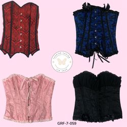 Retro Coquette | Vintage Boned Corset with Delicat..