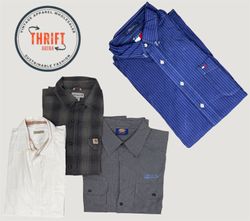 T1133 Button down Shirts Carhartt/Dickies/Burberry..