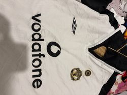 Football vintage and modern shirts