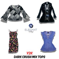 Y2k Dark Crush Mix Tops - EV0655