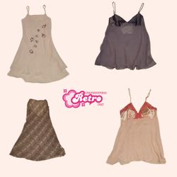Y2k Cloud Babe Vestito a Sottoveste