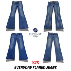 Y2k Everyday Flared Jeans - EV0079