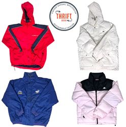T1137 Giacche Puffer Umbro/Puma/Lacoste/Adidas/Kap..